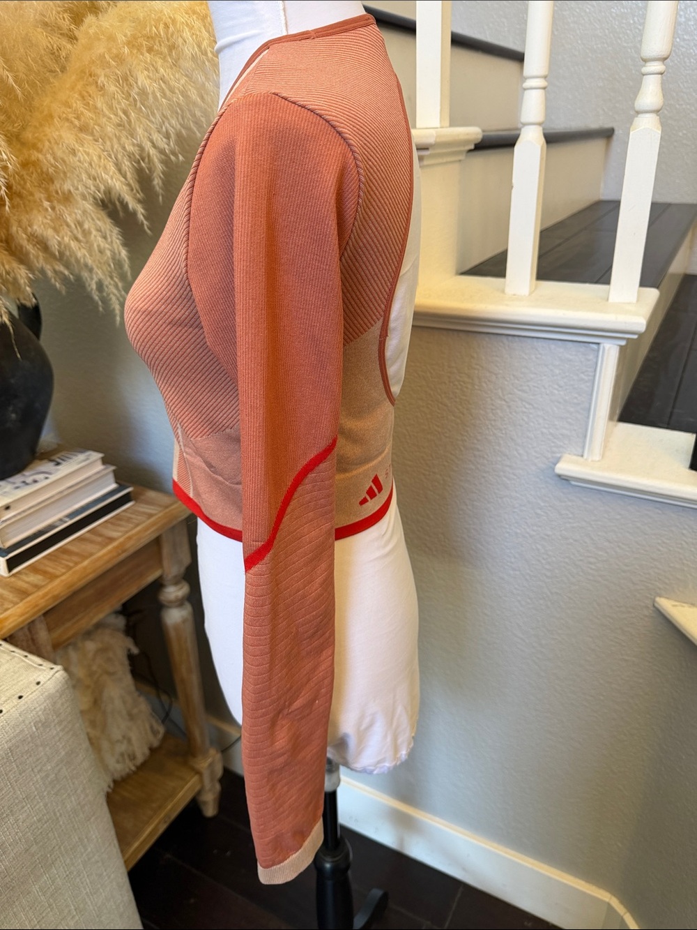 Adidas x Stella McCartney True Strength Seamless Crop Top Yoga Shirt Size Small - Picture 5 of 8